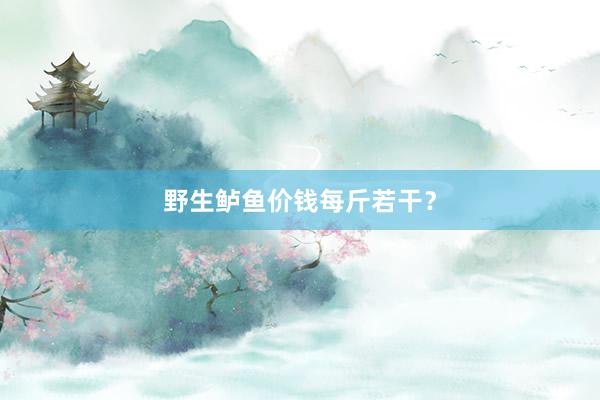 野生鲈鱼价钱每斤若干？